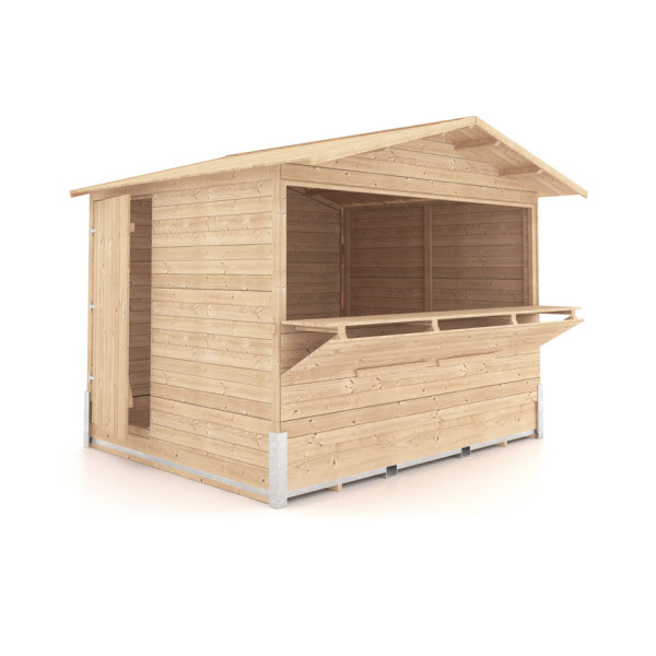 Chalet de noël monté