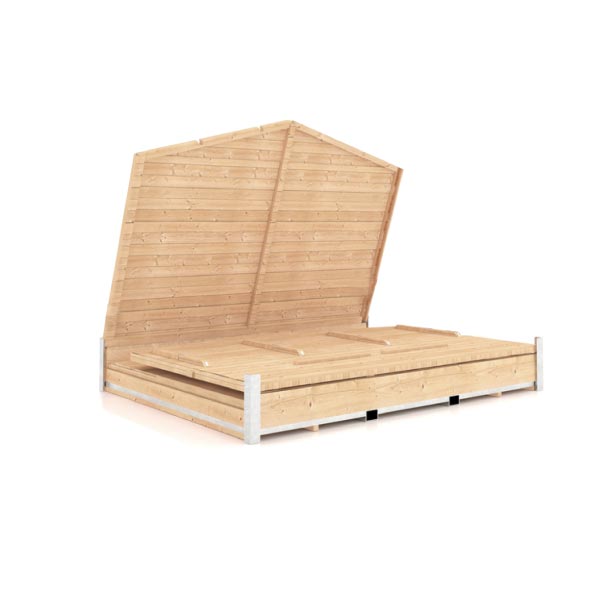 etape 2 montage chalet en bois pliable